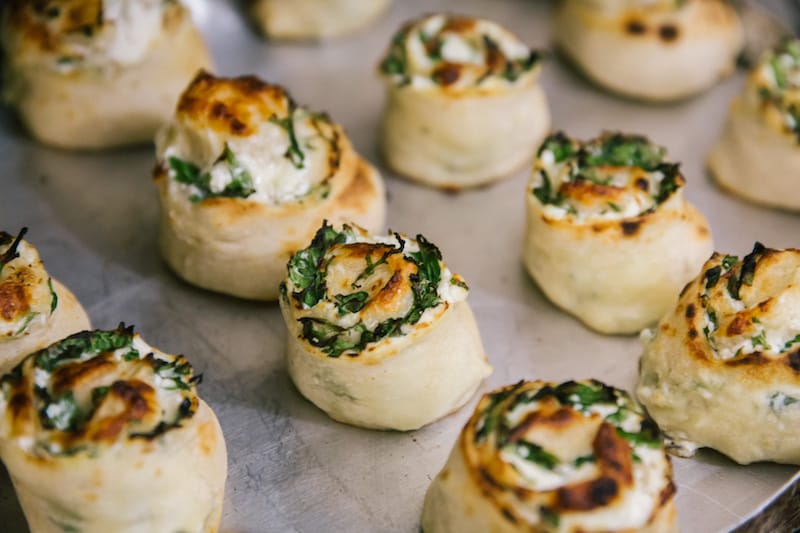Along with its pizza, Attilio is known throughout Naples for its bacetti (“little kisses” in Italian), which are delicious spiral rolls of pizza dough stuffed with ricotta and provola and perfumed with black pepper and nutmeg. Photos by Gianni Cipriano