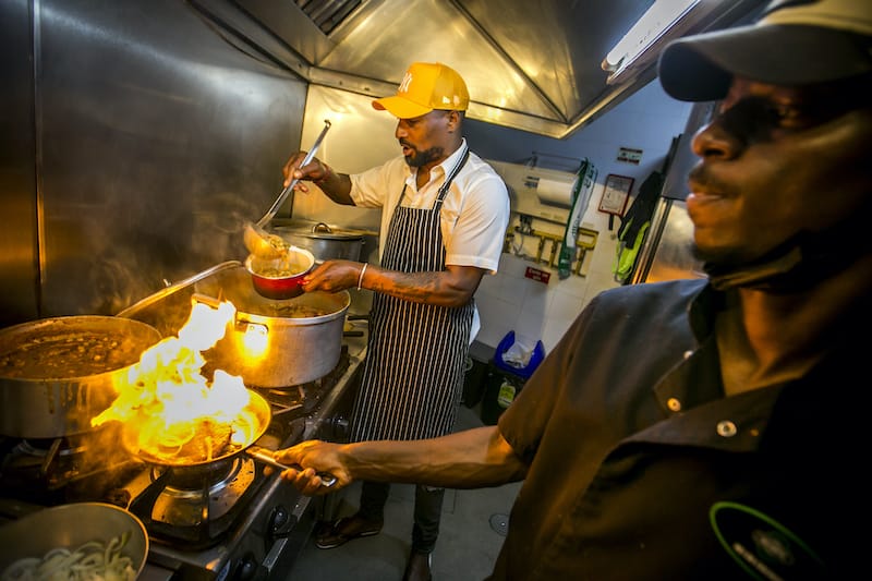 In the kitchen at Lisbon’s Fox Coffee, photo by Rodrigo Cabrita