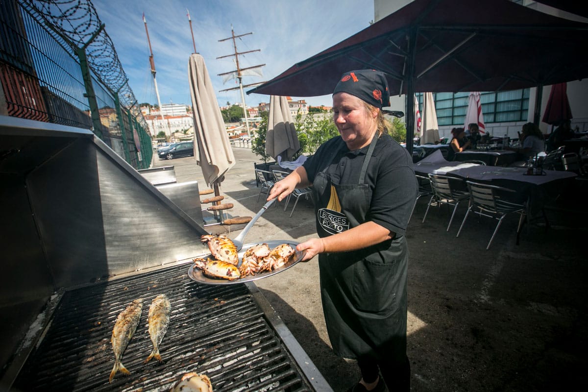 Meet Maria Cao, the master of the charcoal grill inside the port