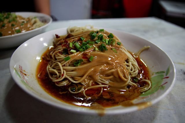 Shanghai’s best sesame noodles, photo by Jamie Barys