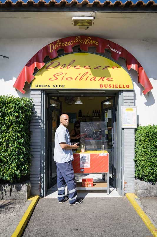Dolcezze Siciliane di Busiello is located at the port of Naples, photos by Gianni Cipriano and Sarah Smarazzo