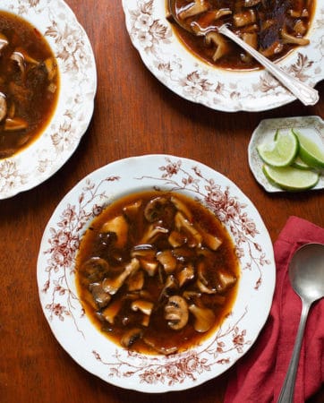 Guajillo Mushroom Soup, photo by Angie Mosier