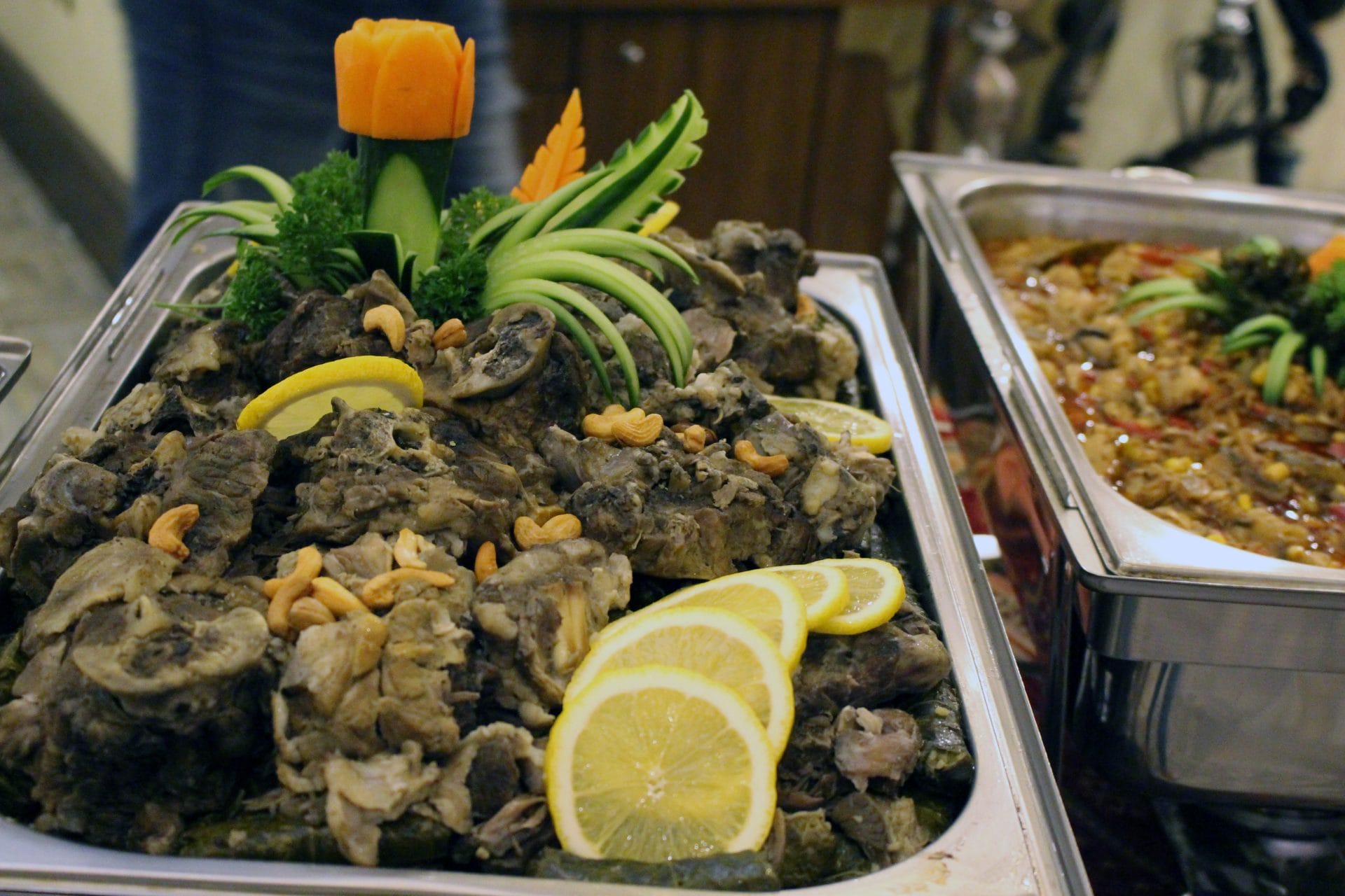 The traditional food at Haritna's buffet, Photos by Dima Al Sayed