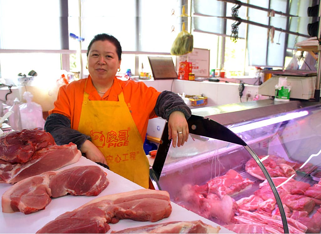 Butcher in Shanghai, photo by UnTour Shanghai