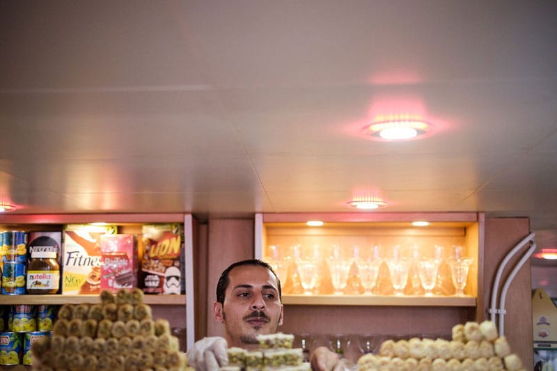 Behind the counter at Bawabat Istanbul, photo by Karim Mostafa