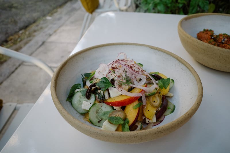 One of the gorgeous and colorful salads on offer at Annie – Fine Cooking, photo by Manteau Stam