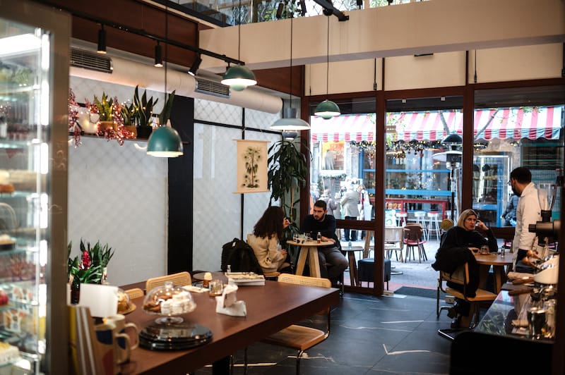 The interior at In Love Again, a space that was once a yarn shop, photo by Manteau Stam