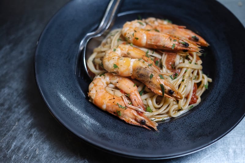 One of the many delicious seafood options at Porphyra, photo by Manteau Stam