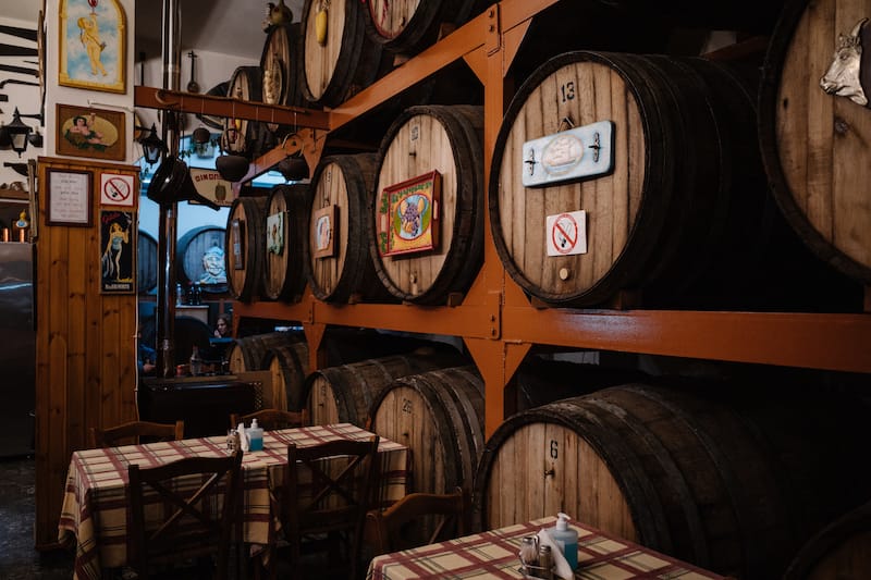 Wine barrels, Axotis, Athens, photo by Manteau Stam