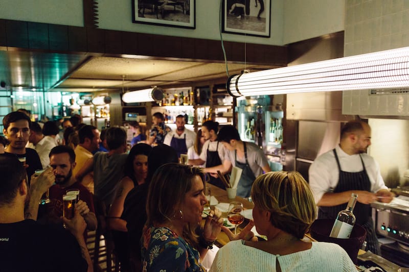 The long bar at Birdman, photo courtesy of Birdman