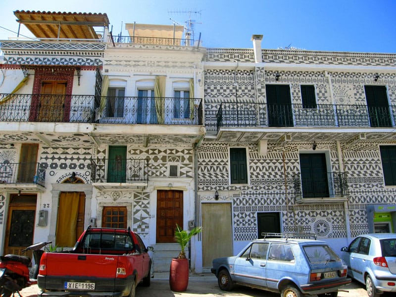The village of Mesta, in Chios, photo by Yigal Schleifer