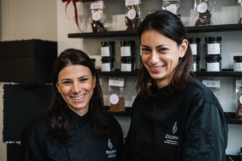 Sophia Dendrinou and Evdokia Liakou, the duo behind Esophy, photo by Manteau Stam