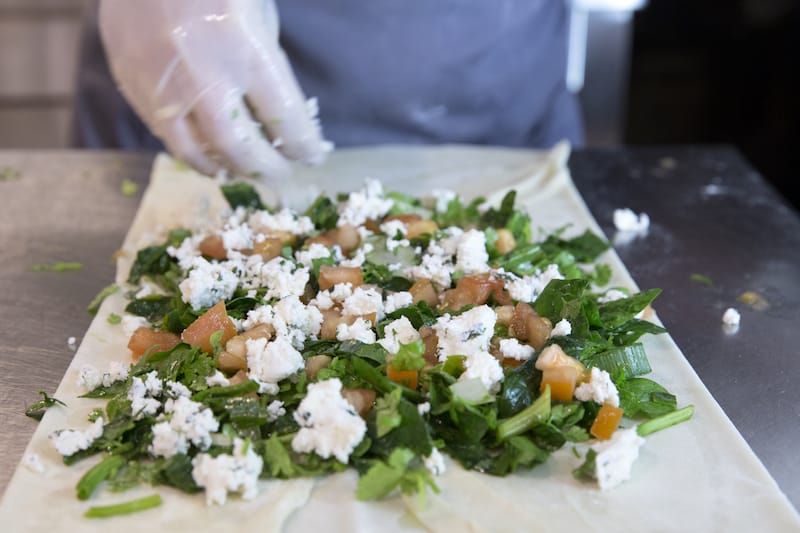 Ioanna prepares gozleme at Cocona, photo by Anastasia Adamaki