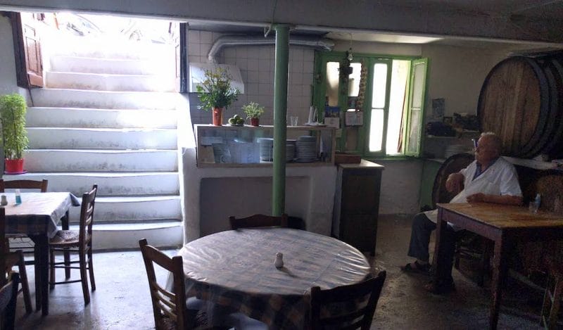 Diners don’t come to Diporto looking for the latest in culinary experimentation; choices are limited to only five or six dishes each day, based on what’s in season and available in the nearby markets, and the white-haired owner, Mitsos, lets you know what’s on offer, photo by Tas Anjarwalla