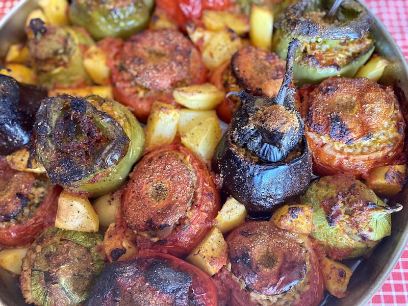 Gemista, Greek stuffed vegetables, photo by Carolina Doriti recipe gemista