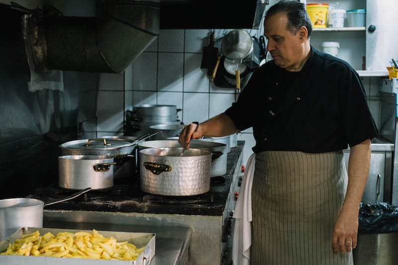 Costas Antonopoulos, owner and chef of Antonopoulos, photo by Manteau Stam