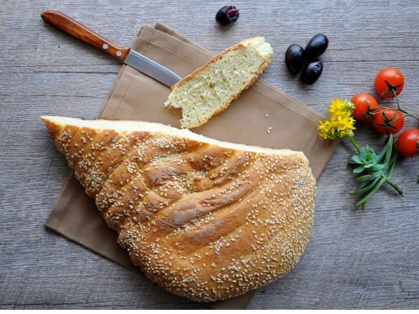 Lagana bread, photo by Lucia Pescaru/Shutterstock.com