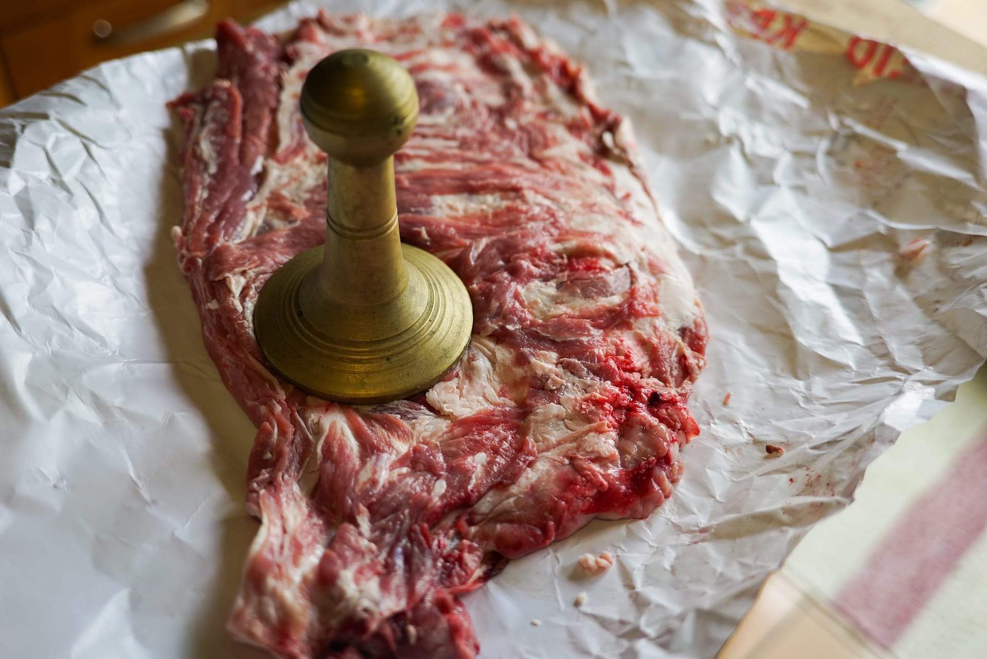 Stuffed lamb roulade