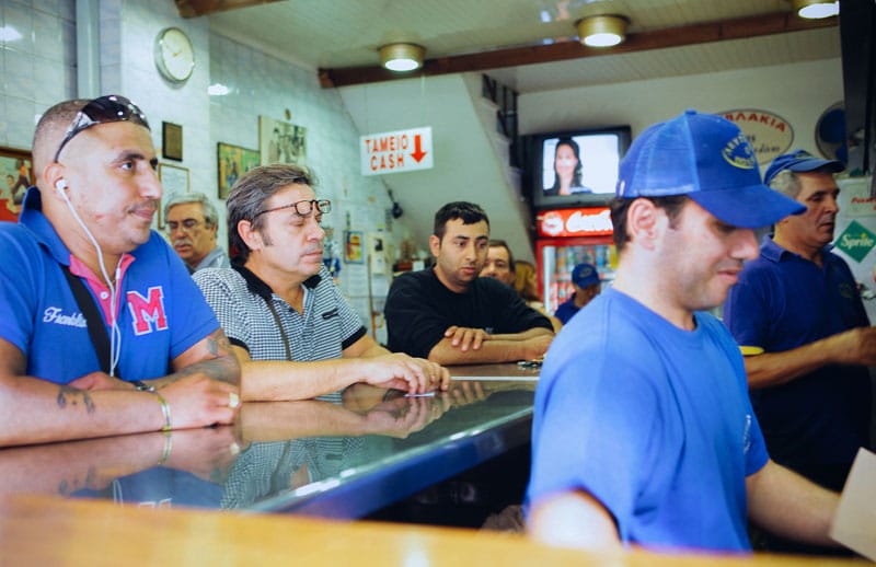 Lefteris o Politis, a classic souvlaki joint in Athens, photo by Manteau Stam Lefteris o Politis, photo by Manteau Stam