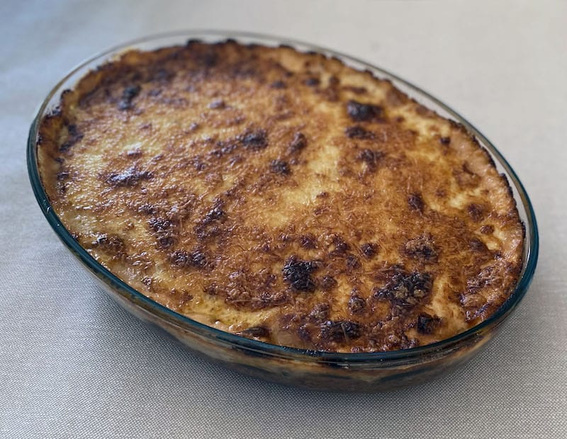 Moussaka as we know it – topped with creamy, cheesy béchamel sauce – was created in the 1920s, photo by Carolina Doriti greek moussaka recipe