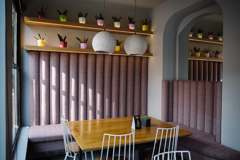 Charming interiors at Nomsy Kebab Artisans in Athens, photo by Manteau Stam