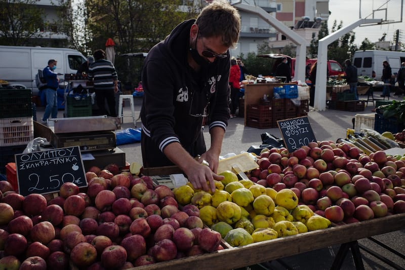 At a fall market in Athens, when quince abounds, photo by Manteau Stam