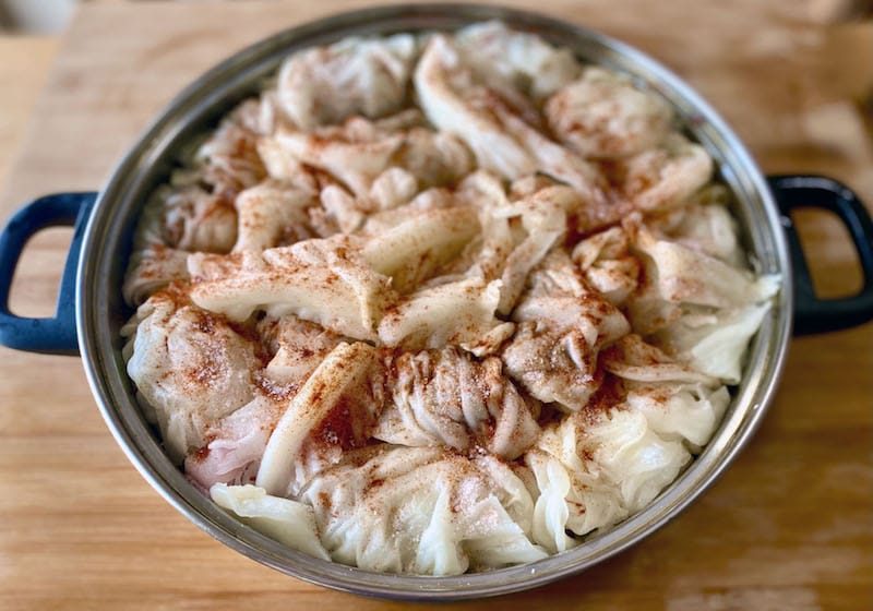 Lachanodolmades, stuffed cabbage rolls, photo by Carolina Doriti