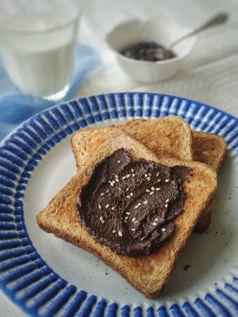 When whole grain Greek tahini is mixed with honey and cocoa, it renders something remarkably close to Nutella, photo by Johanna Dimopoulos greek tahini