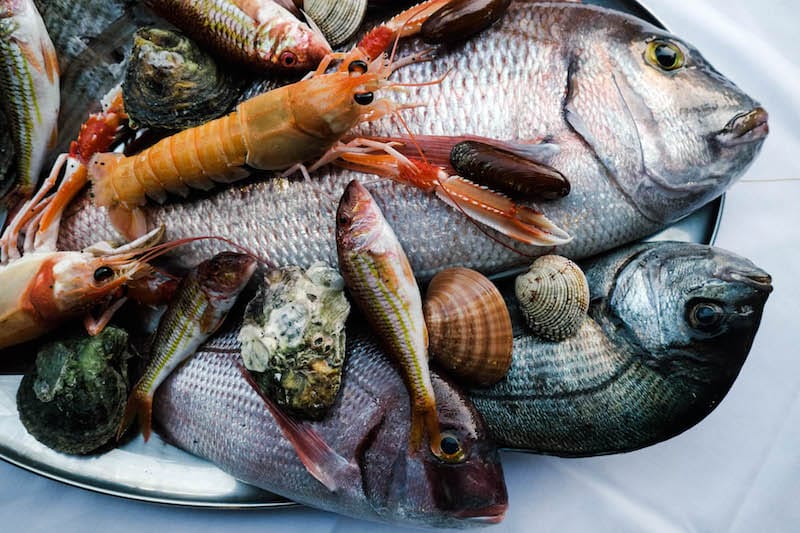 Fresh catch at Taxidevontas, photo by Manteau Stam