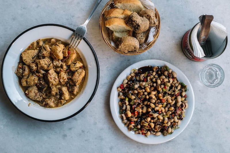 Some of the hearty homemade fare at To Laini, photo by Manteau Stam