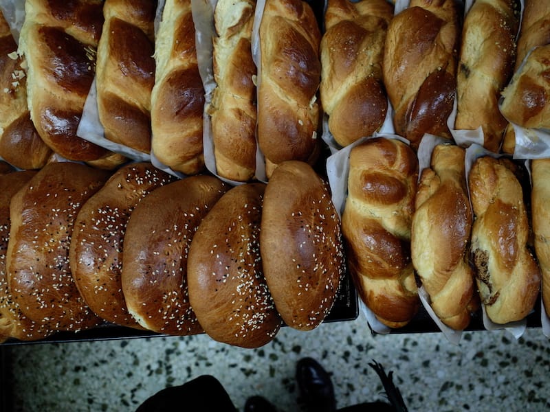 Vasilopita loaves at Lido, photo by Manteau Stam
