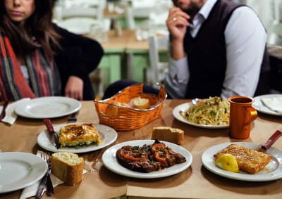 The spread at Vyrinis, photo by Manteau Stam
