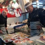 Fishmongers in Kichijoji