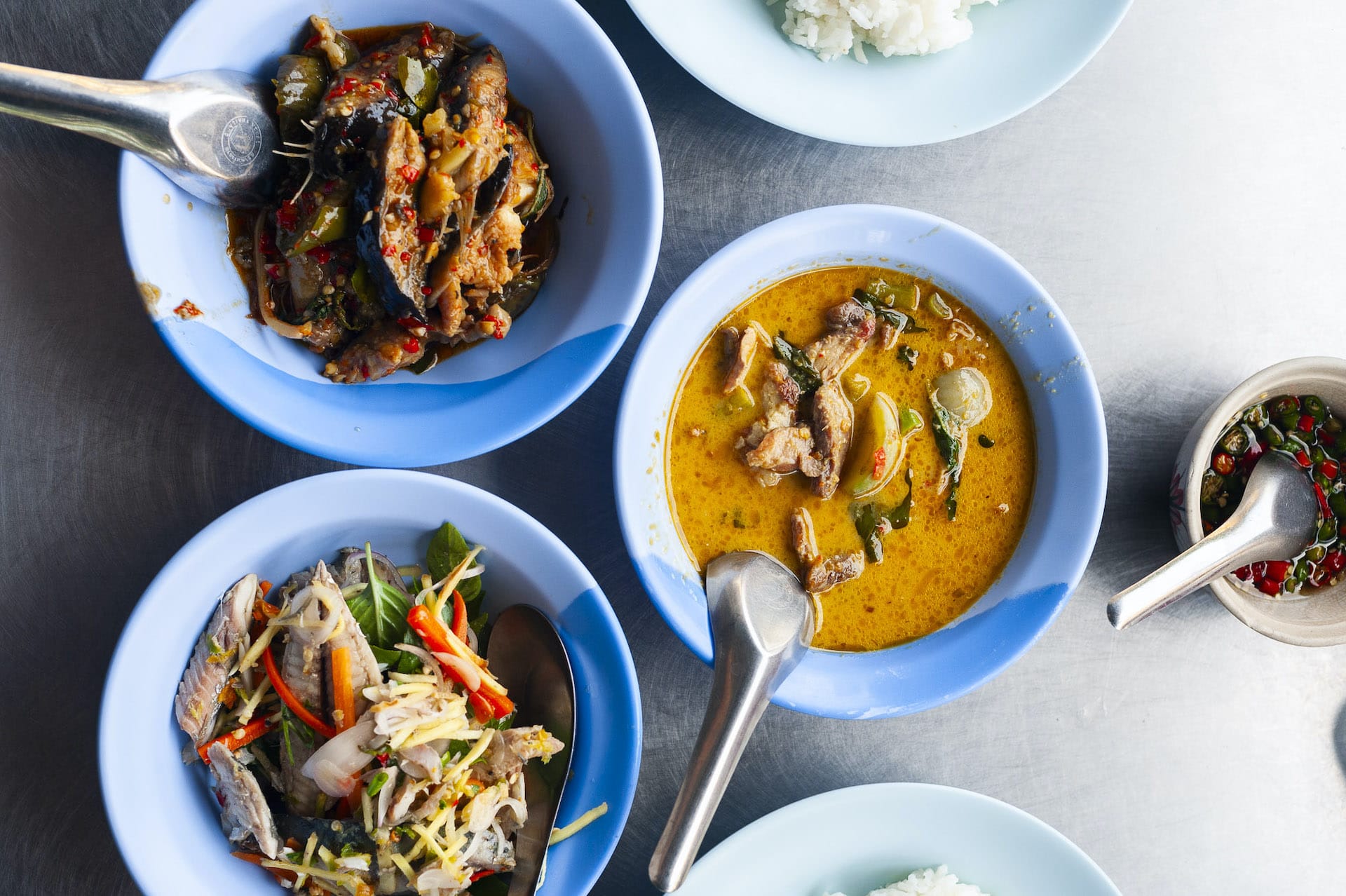 three Thai dishes