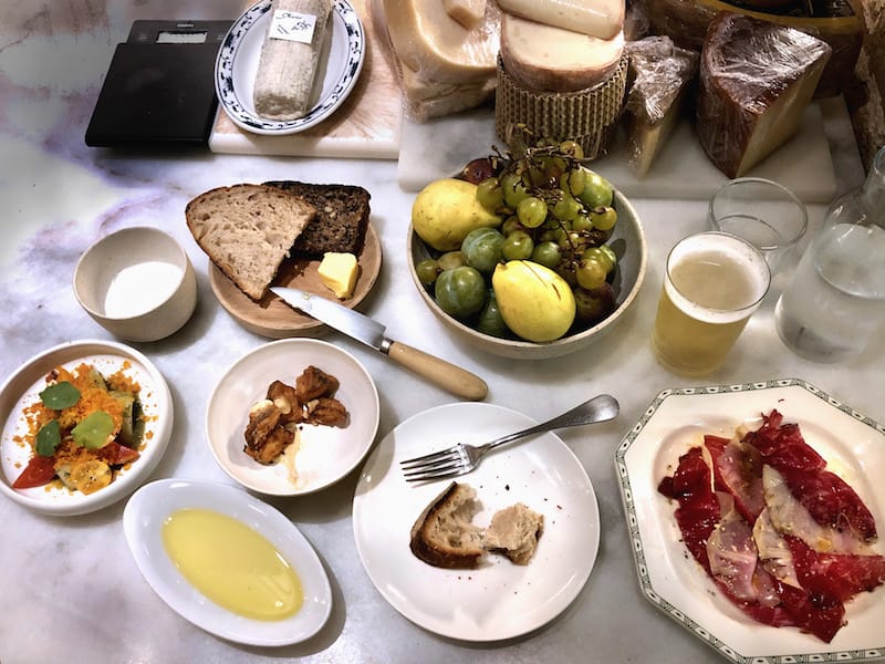 The dishes at Berbena are small plates made for sharing, photo by Paula Mourenza