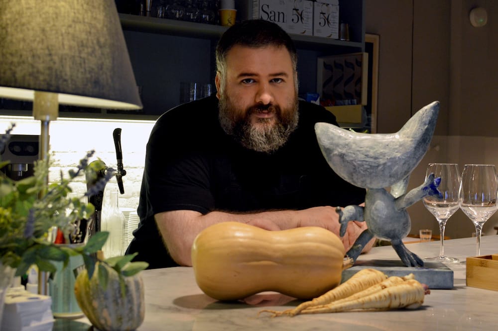 Pere Carrion, the co-owner of GatBlau, photo by Paula Mourenza