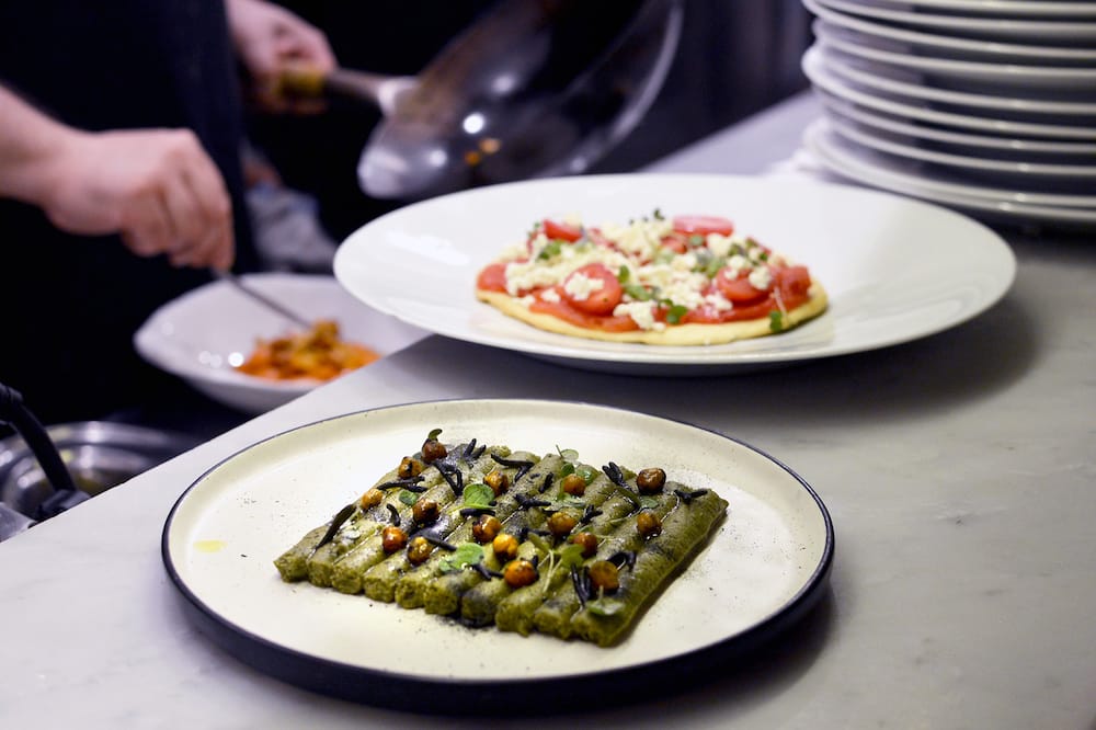 A few of the vegetable-focused creations at GatBlau, photo by Paula Mourenza