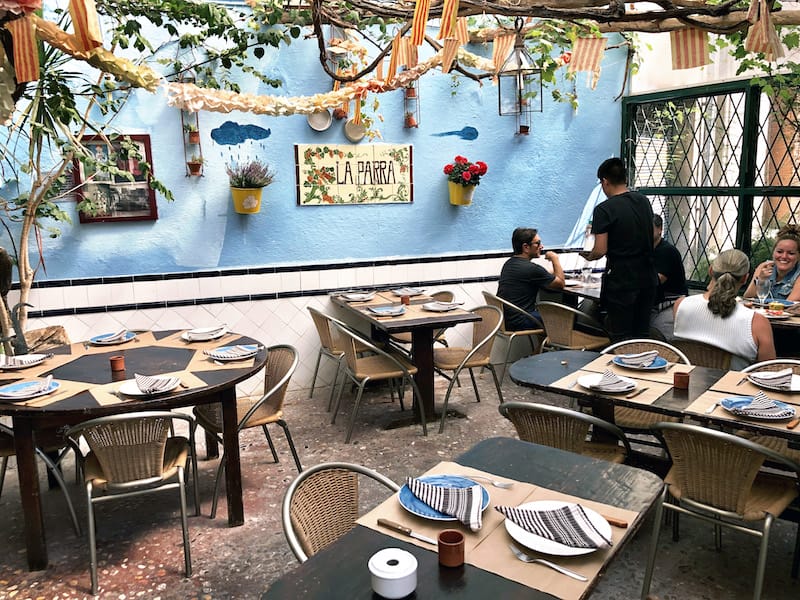 La Parra’s charming patio, photo by Paula Mourenza