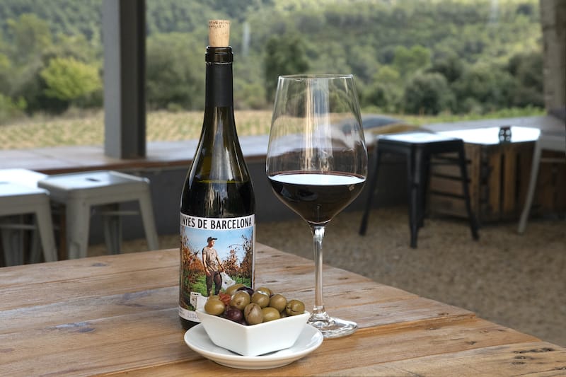Wine at Can Calopa, a masía in Barcelona’s Collserola Natural Park, photo by Paula Mourenza