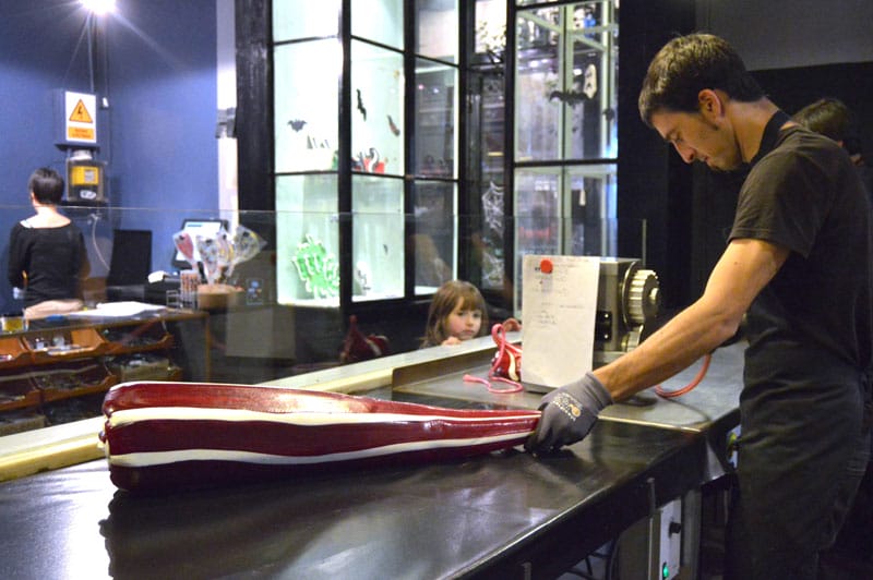 One of Papabubble's candy artisans at work, photo by Paula Mourenza