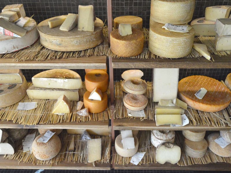 A small part of Poncelet's cheese selection, photo by Paula Mourenza