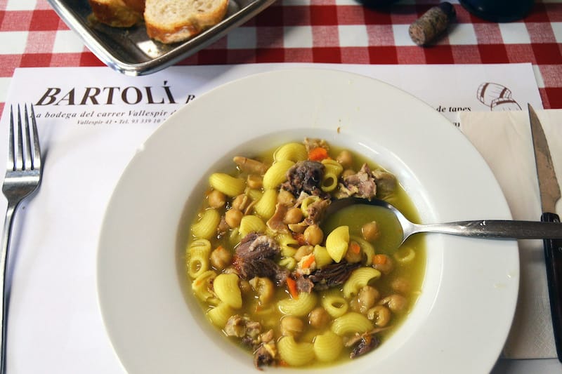 Some of Marina’s famous soup, photo by Paula Mourenza