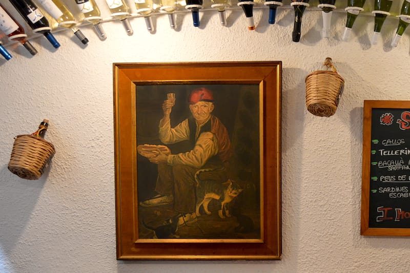 The decor at Bodega Neus, photo by Paula Mourenza
