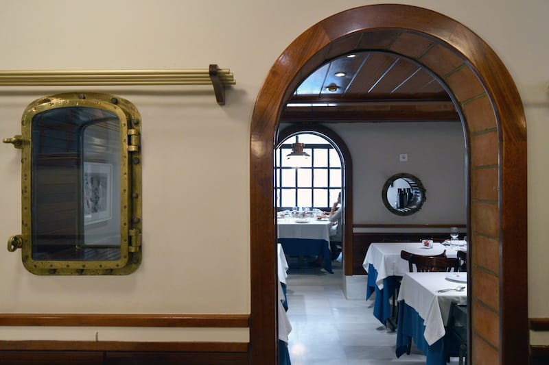 Carballeira’s nautical interior, photo by Paula Mourenza