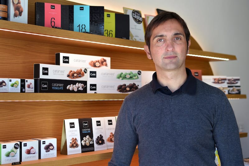 Oriol Llopart Cudié, also a pastry chef, is the third generation to run Cudié and – more importantly – to produce Catànies, photo by Paula Mourenza