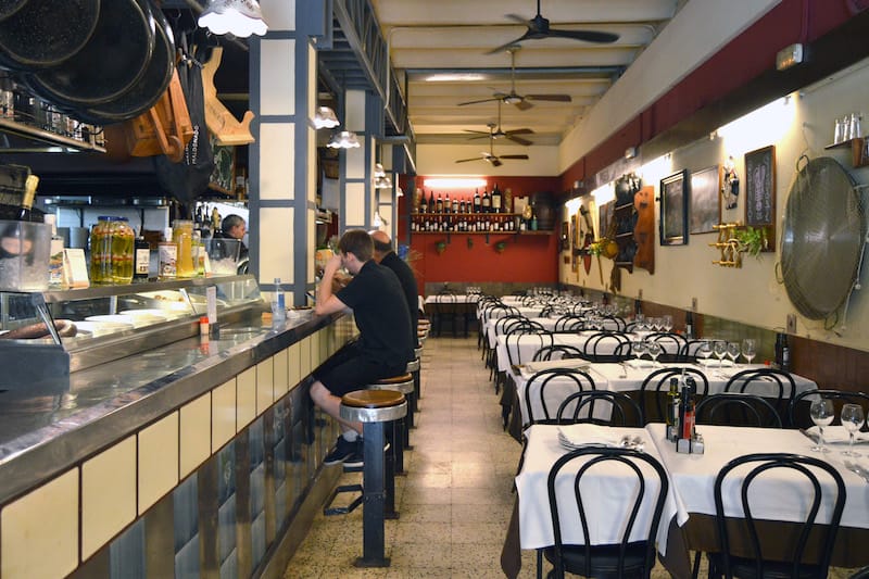 The interior of La Perla BCN, photo by Paula Mourenza traditional restaurant barcelona
