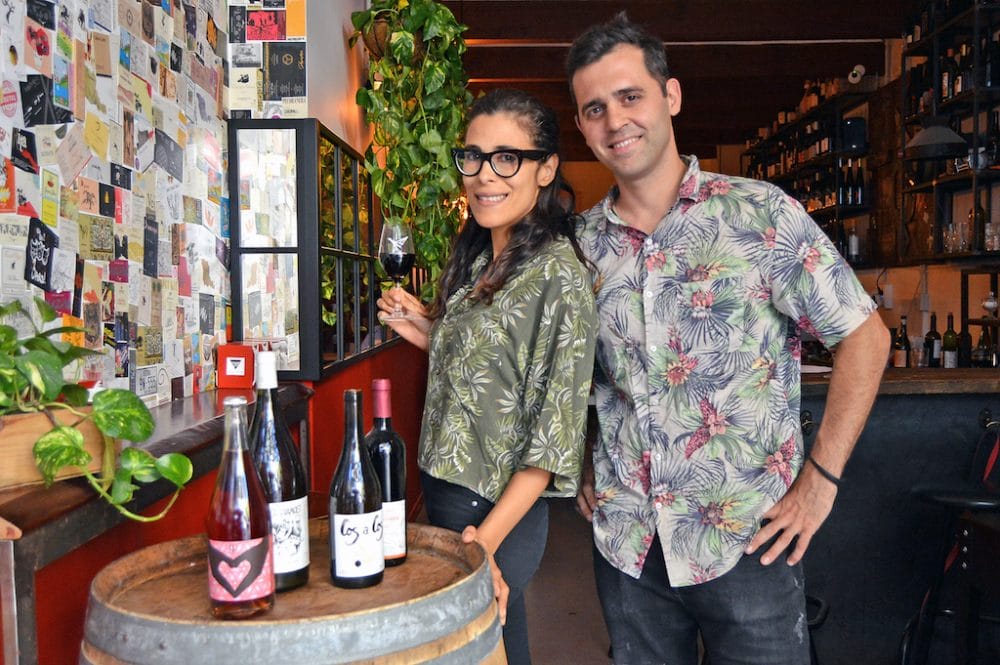 Ale Defino (l) and Italian sommelier Stefano Fraternali (r), the masterminds behind the natural wine fair Vella Terra, photo by Paula Mourenza