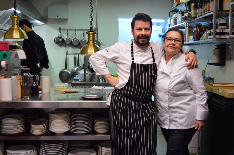 Serge de Meiá and his mother, Adelaida Castells, photo by Paula Mourenza