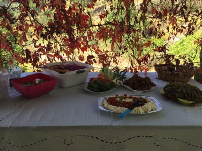 Mezes at the Sunday lunch in Wata Houb, photo by Paul Gadalla