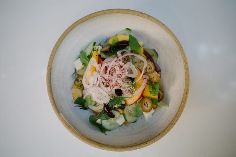 The sensational side salad at Annie–Fine Cooking, photo by Manteau Stam